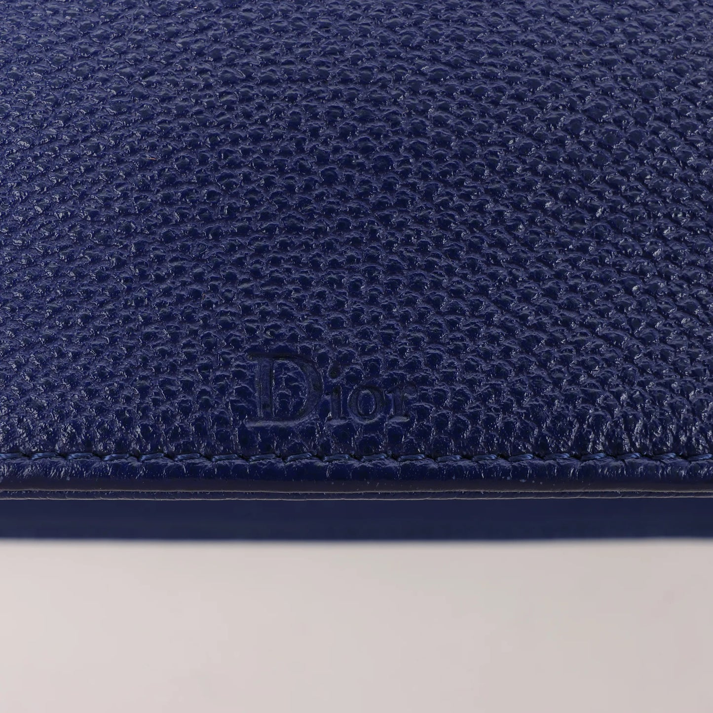 Dior Diorama Leather Chain Shoulder Bag in Navy Blue