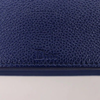 Dior Diorama Leather Chain Shoulder Bag in Navy Blue