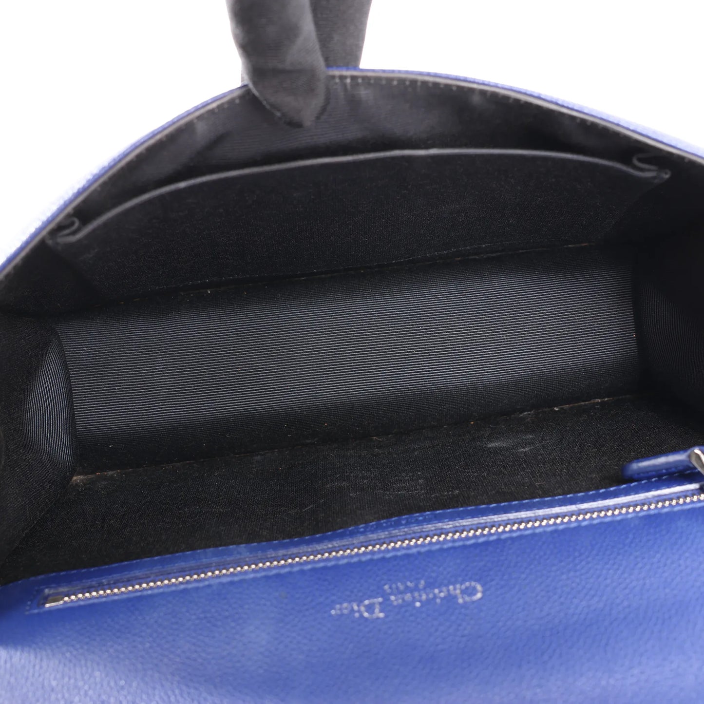 Dior Diorama Leather Chain Shoulder Bag in Navy Blue