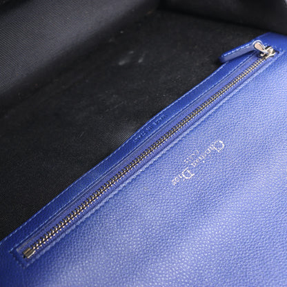 Dior Diorama Leather Chain Shoulder Bag in Navy Blue