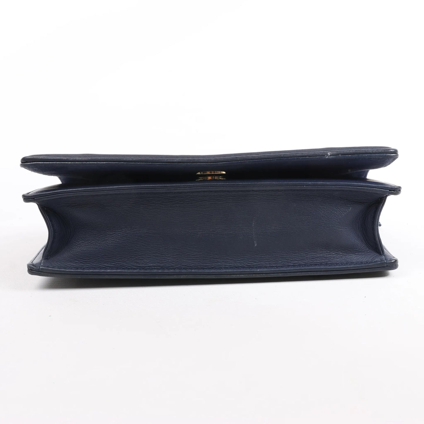 Sac bandoulière chaîne en cuir Dior Diorama bleu marine