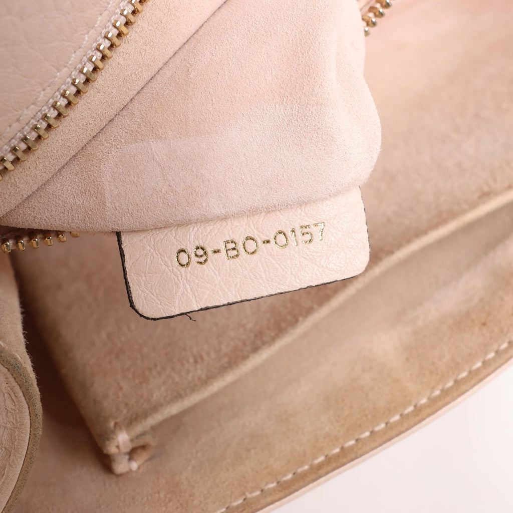 Dior Diorama Leather Chain Shoulder Bag in Powder Beige