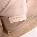 Dior Diorama Leather Chain Shoulder Bag in Powder Beige
