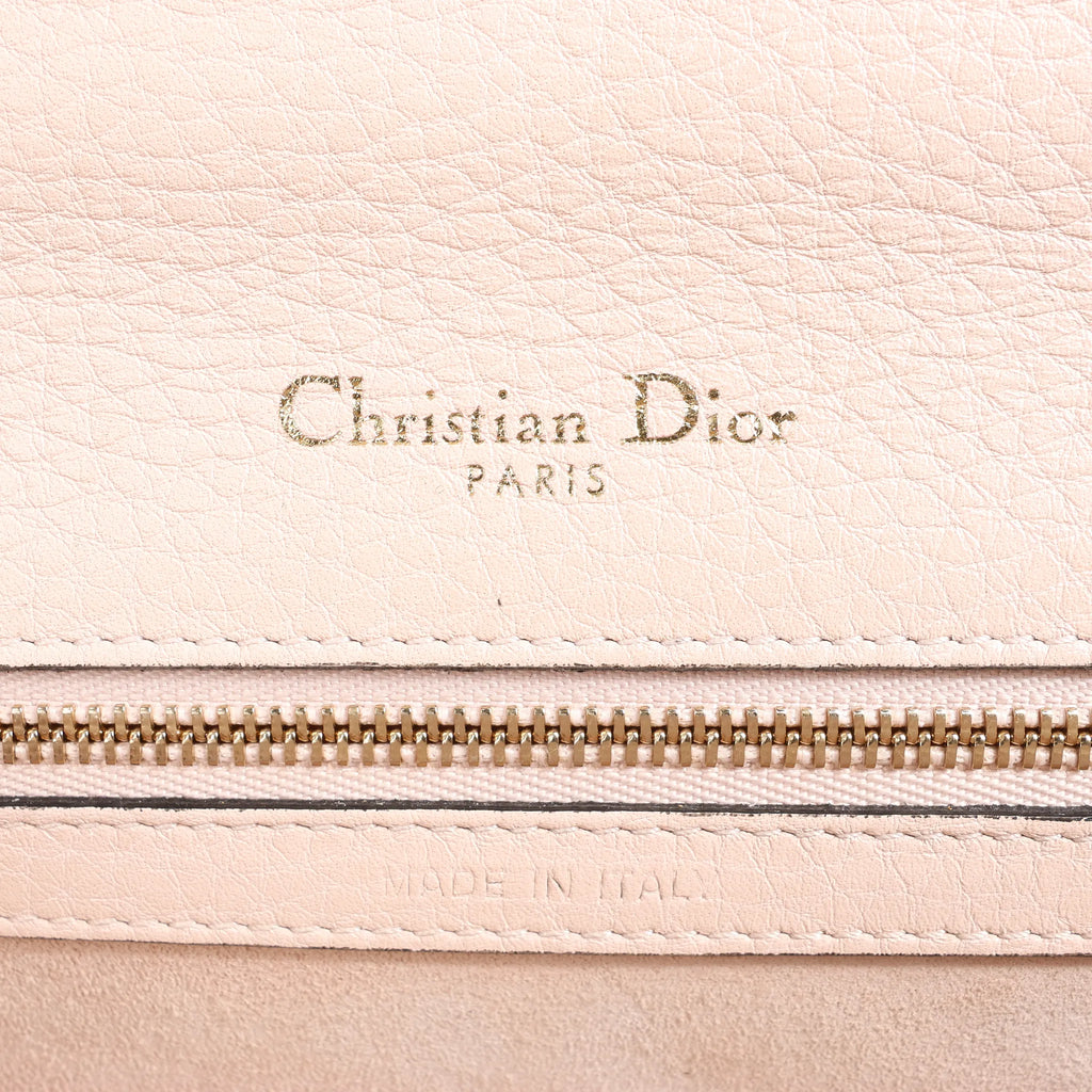 Dior Diorama Leather Chain Shoulder Bag in Powder Beige