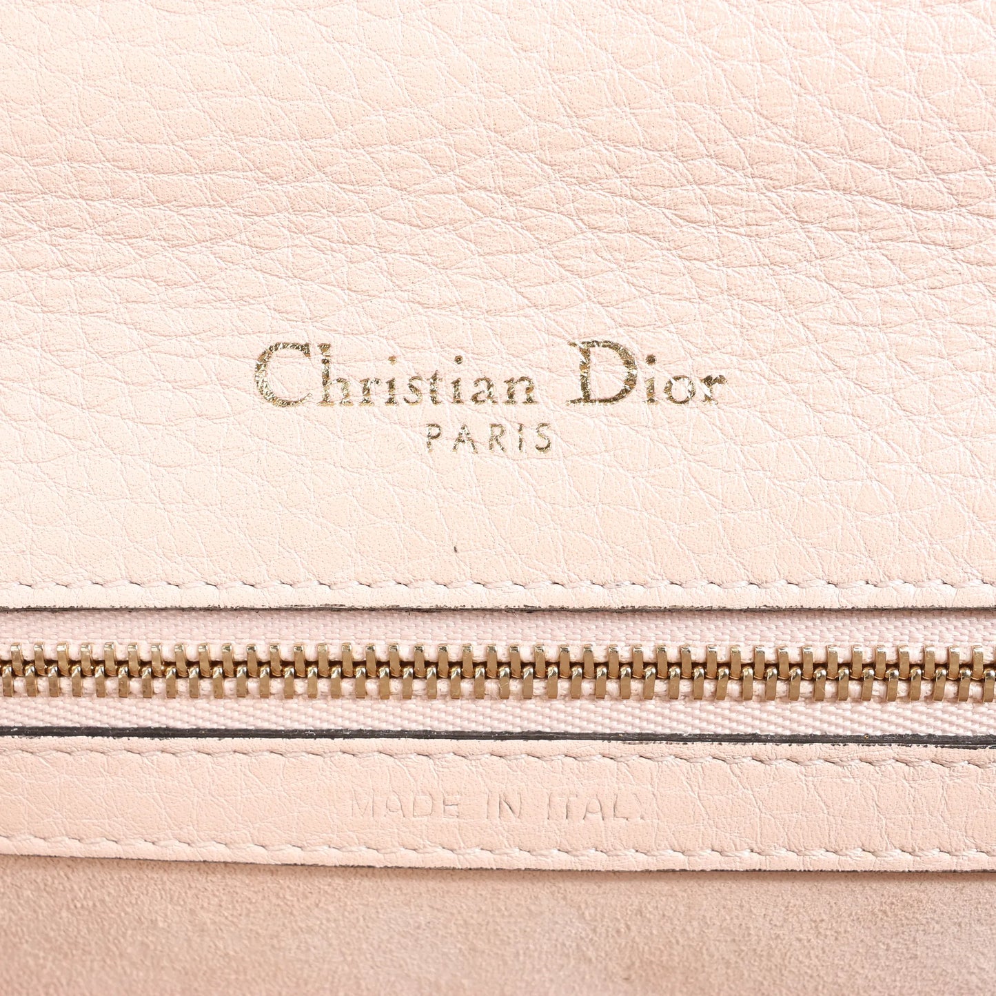 Sac bandoulière chaîne en cuir Dior Diorama beige poudré