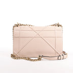 Dior Diorama Leather Chain Shoulder Bag in Powder Beige