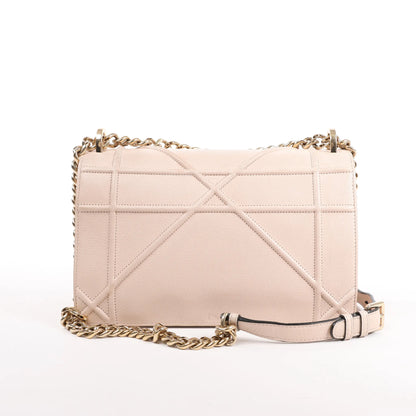 Sac bandoulière chaîne en cuir Dior Diorama beige poudré