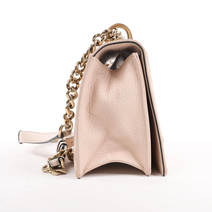 Sac bandoulière chaîne en cuir Dior Diorama beige poudré