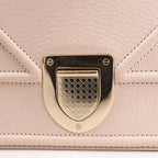 Dior Diorama Leather Chain Shoulder Bag in Powder Beige