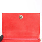 Dior Diorama Leather Chain Shoulder Bag in Red
