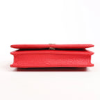Dior Diorama Leather Chain Shoulder Bag in Red
