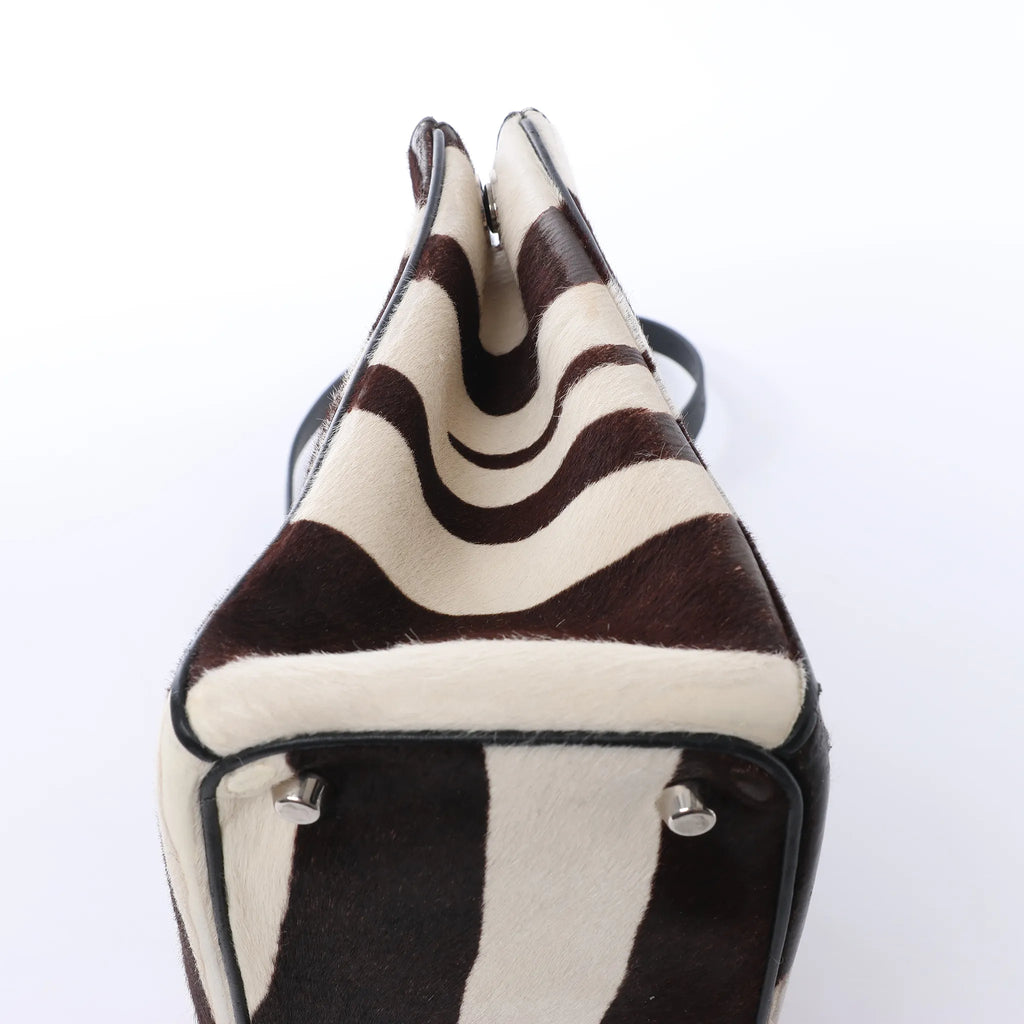 Dior Diorissimo Harako x Leather 2Way Handbag Brown