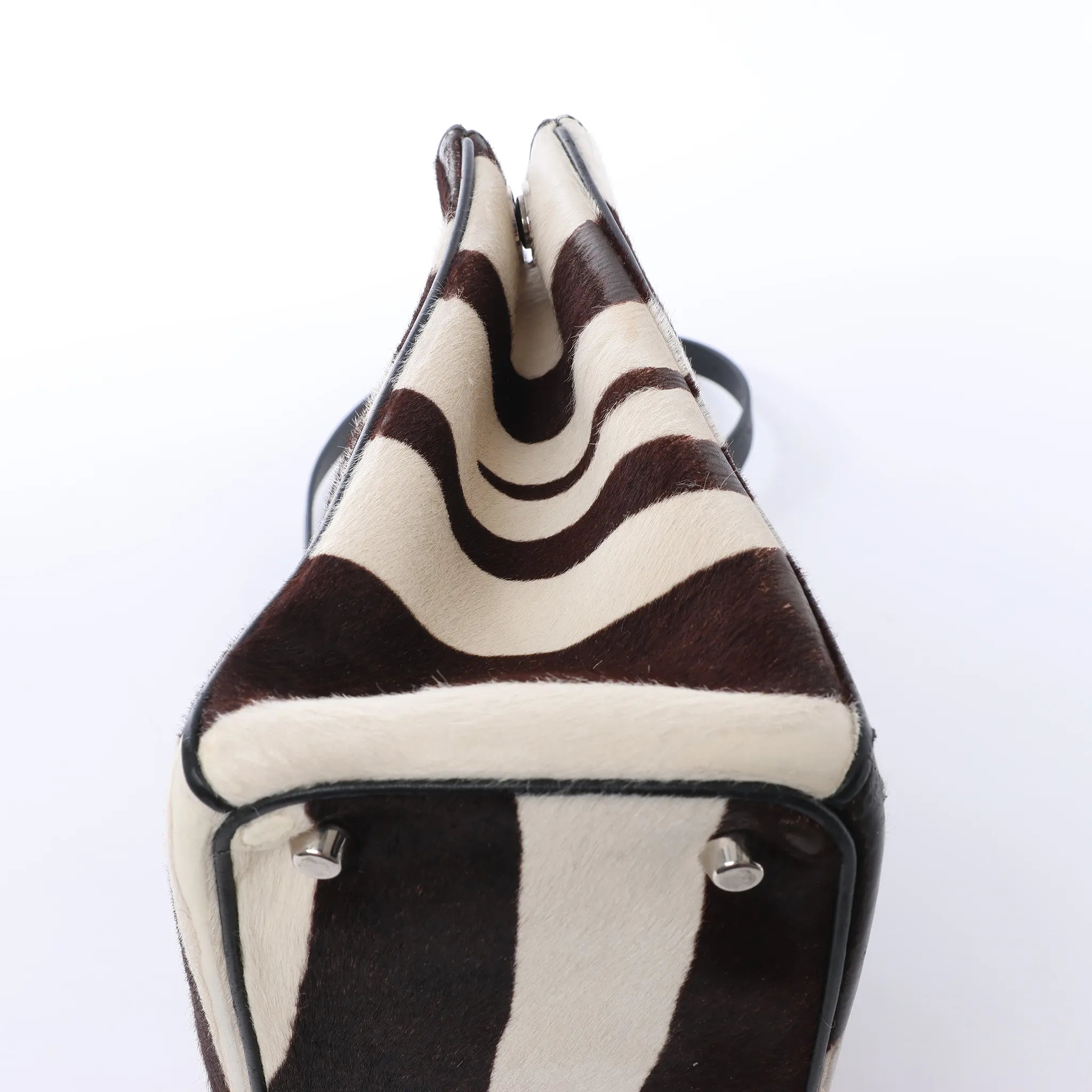 Dior Diorissimo Harako x Leather 2Way Handbag Brown