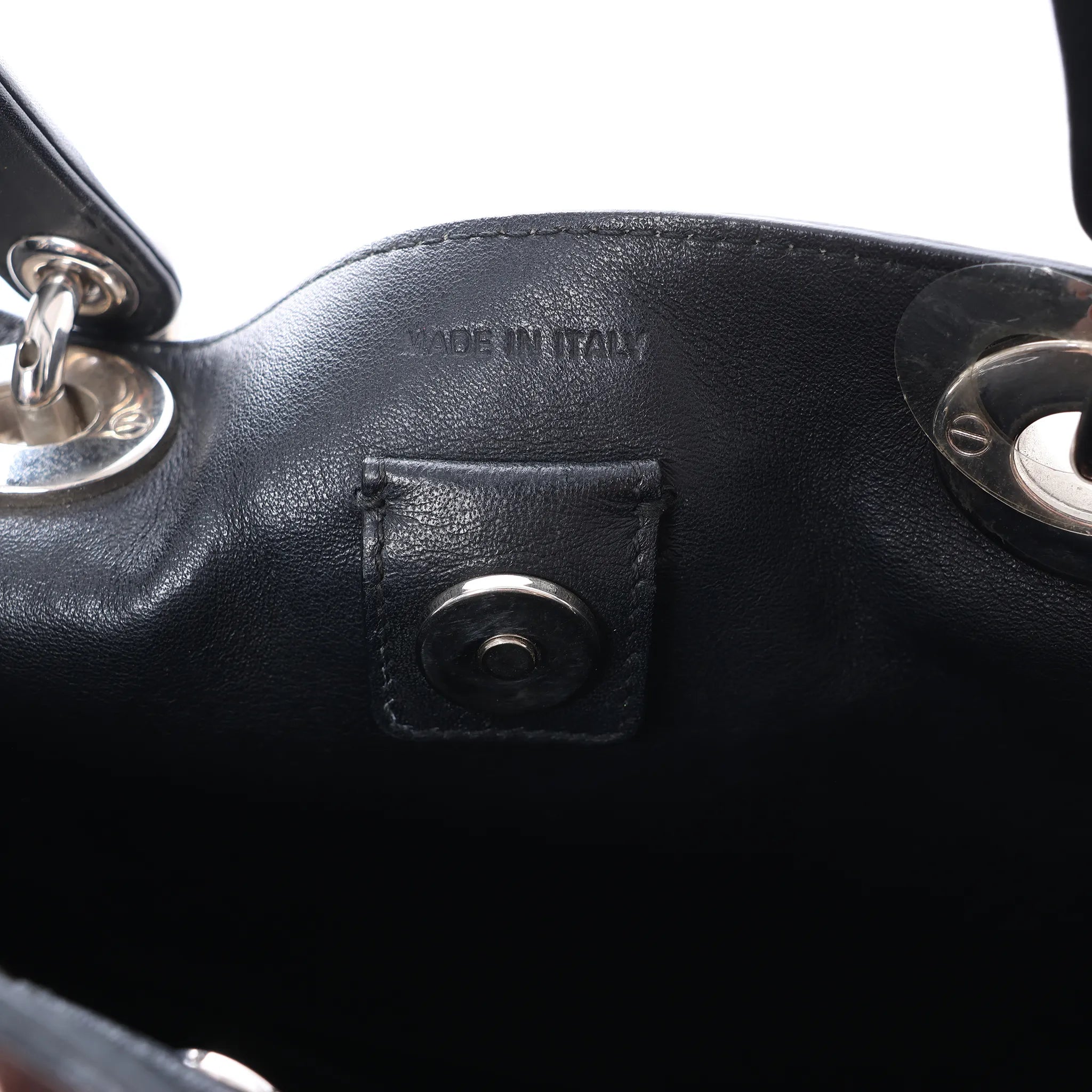 Dior Diorissimo Harako x Leather 2Way Handbag Brown