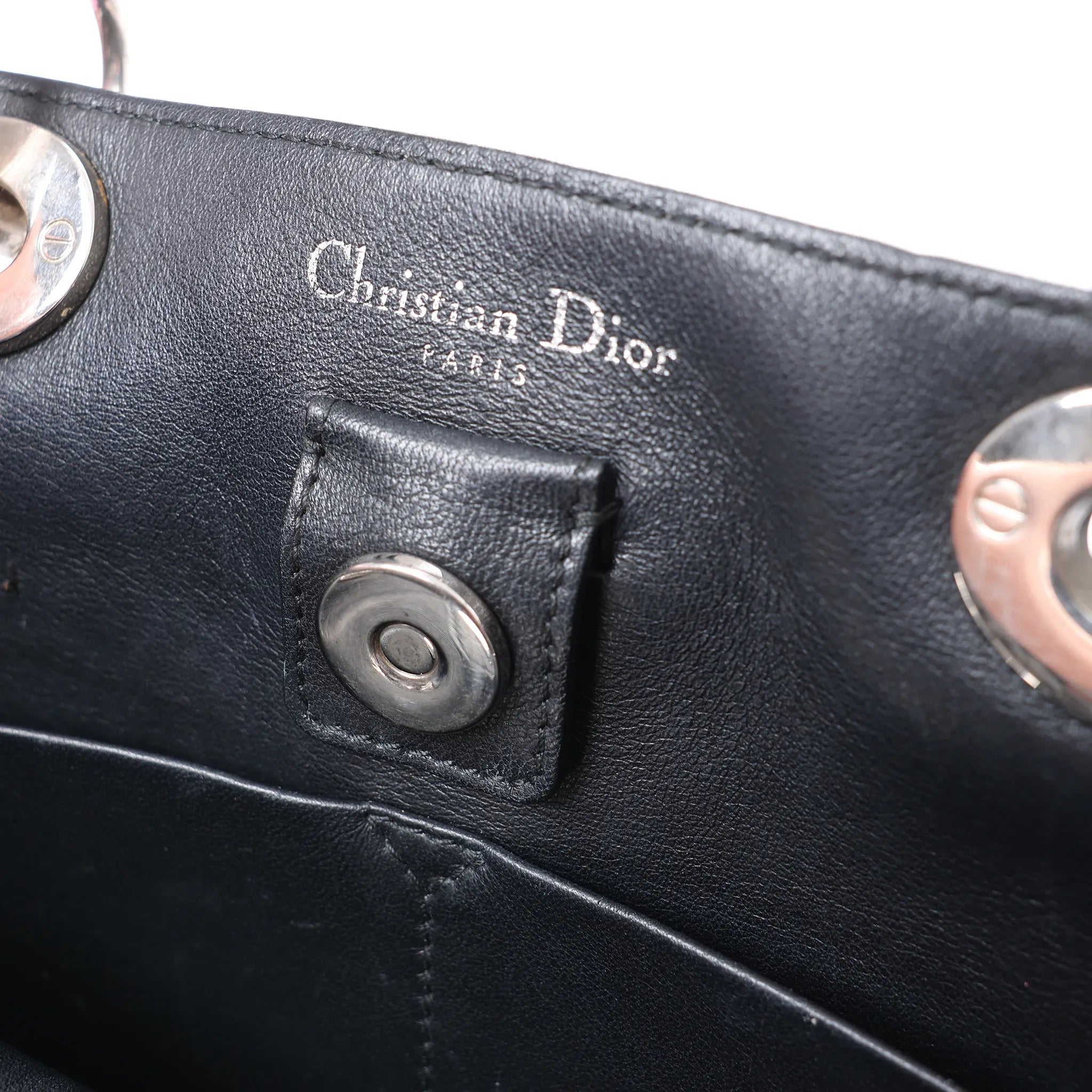 Dior Diorissimo Harako x Leather 2Way Handbag Brown