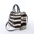 Dior Diorissimo Harako x Leather 2Way Handbag Brown