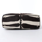 Dior Diorissimo Harako x Leather 2Way Handbag Brown