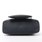 Bolso de mano mediano de dos vías de piel Cannage de Christian Dior en color camello