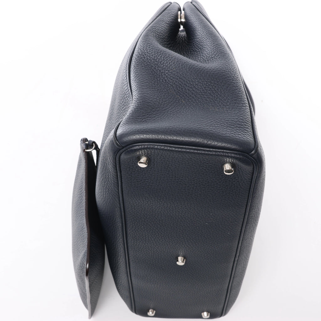 Bolso de mano mediano de dos vías de piel Cannage de Christian Dior en color camello