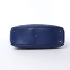 Dior Diorissimo Leather Large 2Way Handbag in Navy Blue x Yellow
