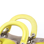 Dior Diorissimo Leather Mini 2Way Handbag in Yellow