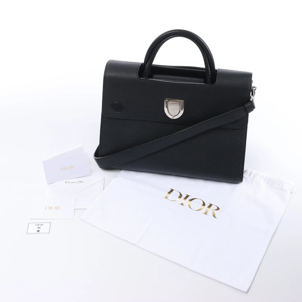 Bolso de mano Dior Diorever de cuero negro 2Way