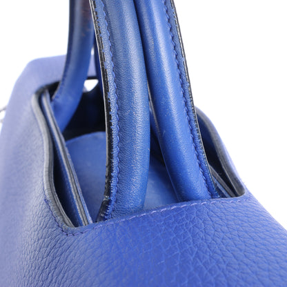 Dior Diorever – Mittlere 2-Wege-Handtasche aus Leder in Blau