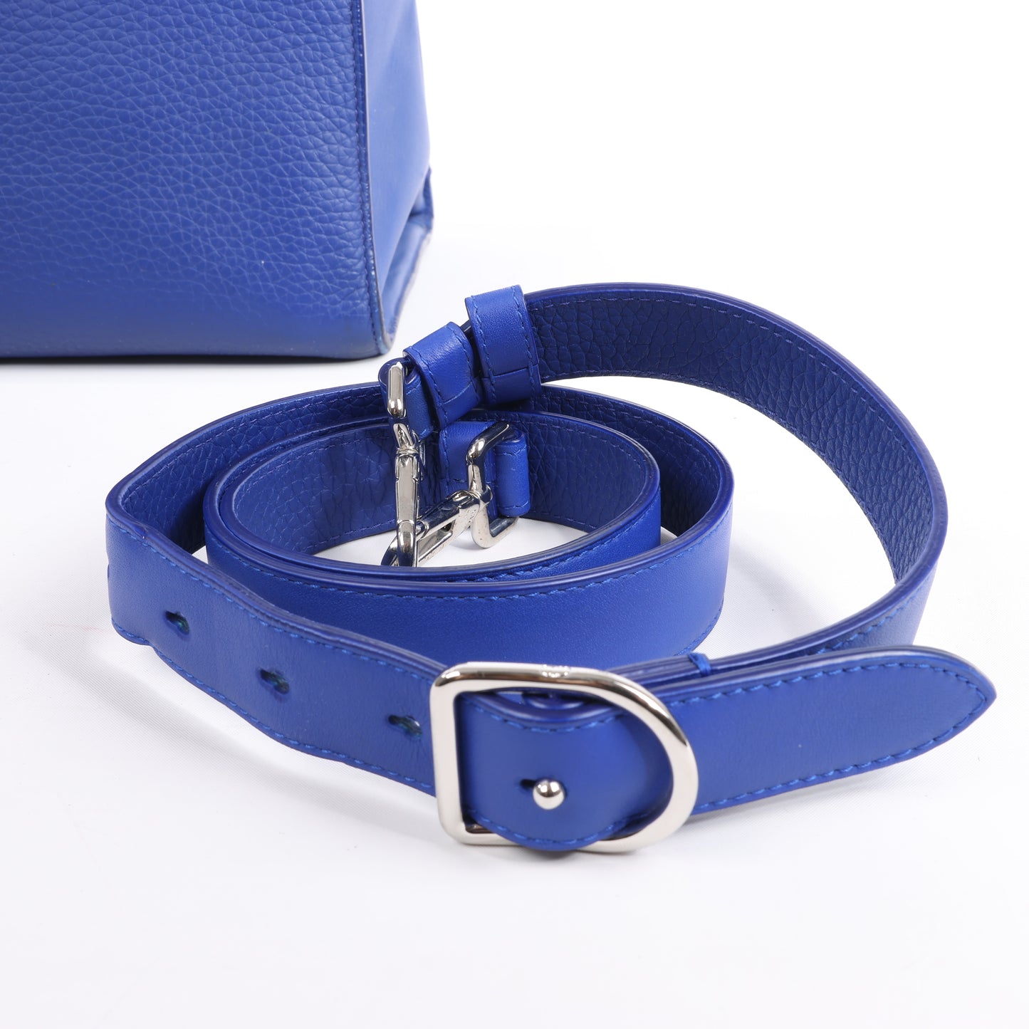Christian Dior Diorever Medium Leather 2Way Handbag in Blue