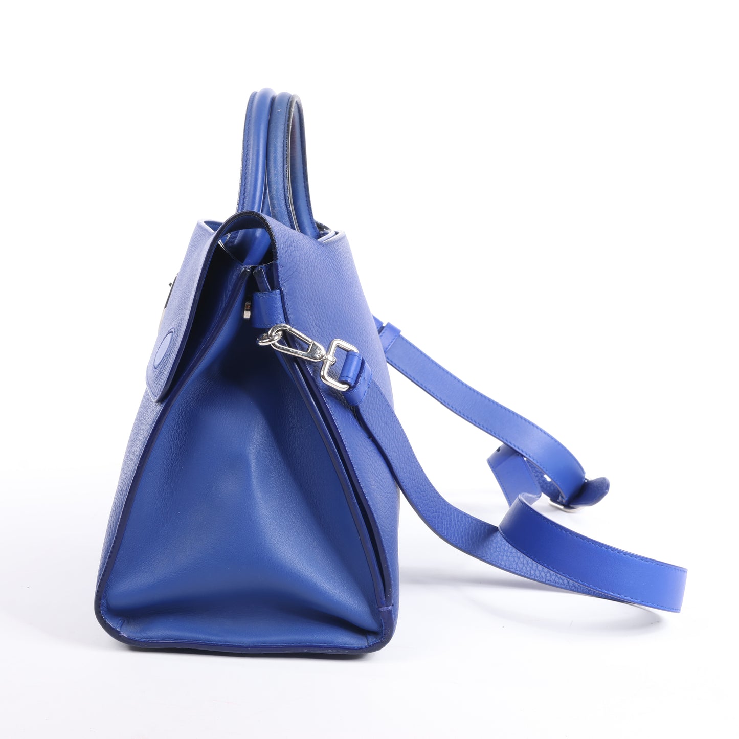 Christian Dior Diorever Medium Leather 2Way Handbag in Blue