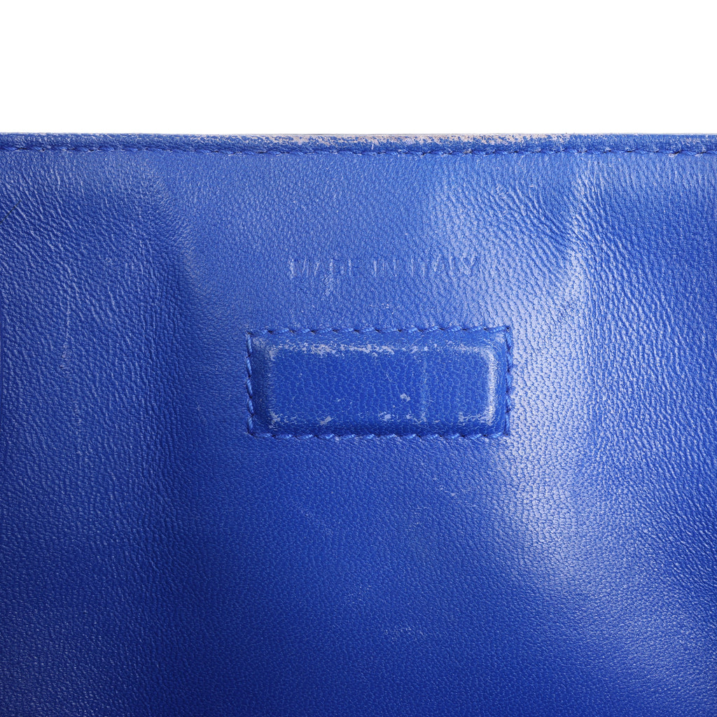 Dior Diorever Medium Leather 2Way Handbag in Blue