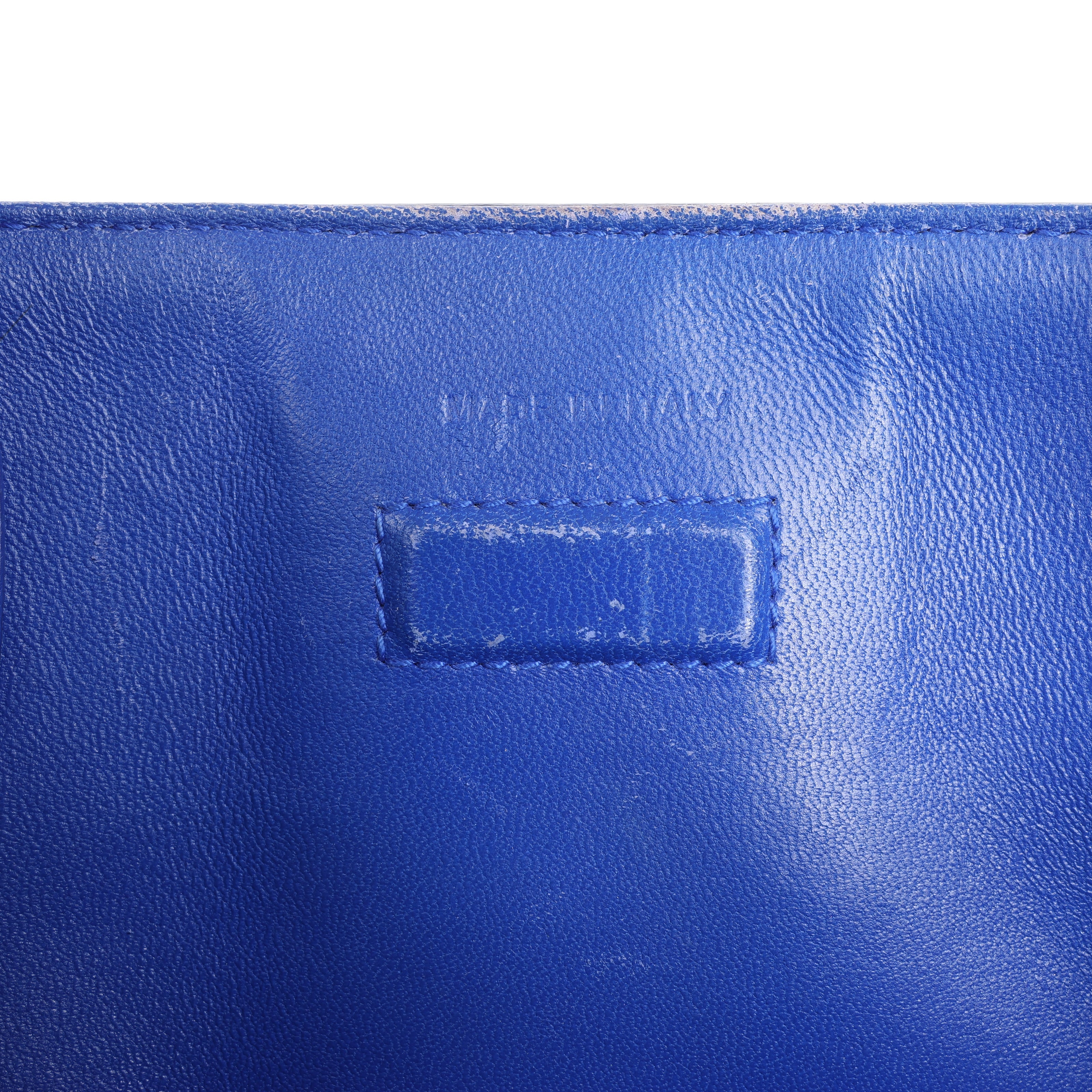 Dior Diorever Medium Leather 2Way Handbag in Blue