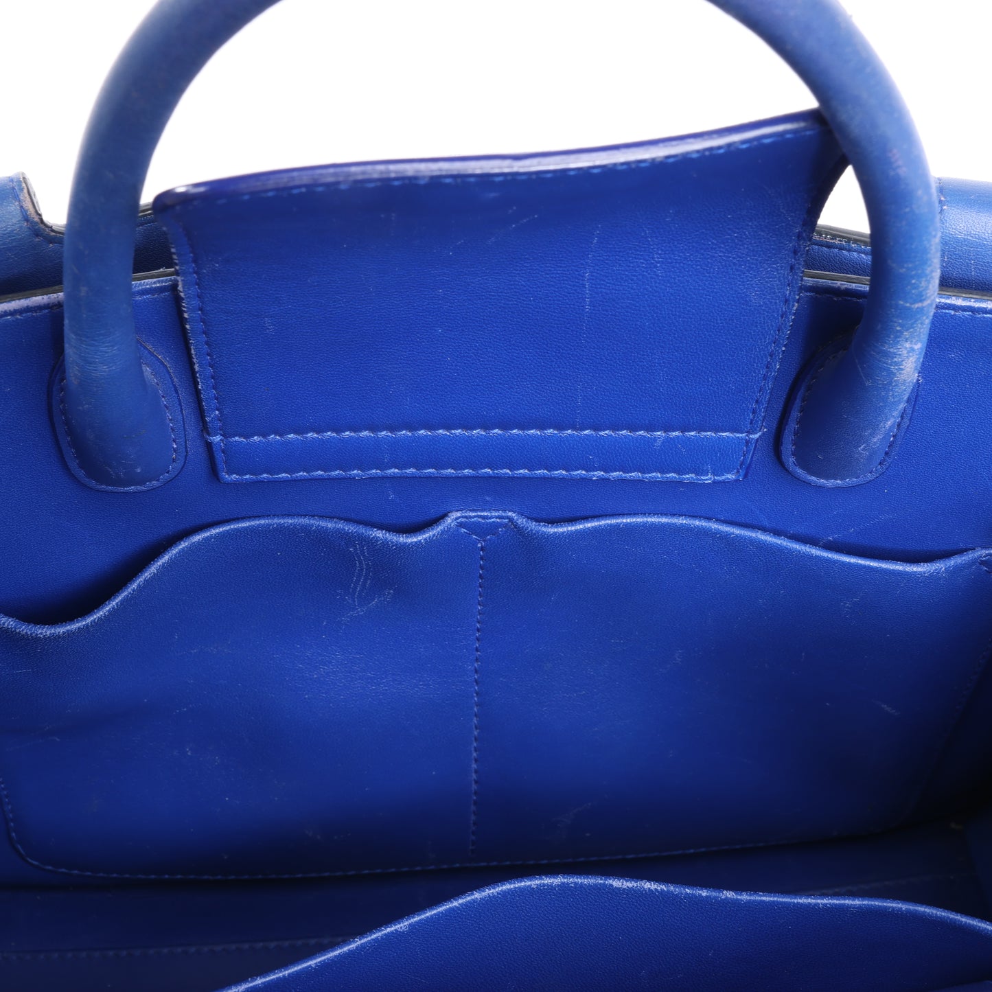 Christian Dior Diorever Medium Leather 2Way Handbag in Blue