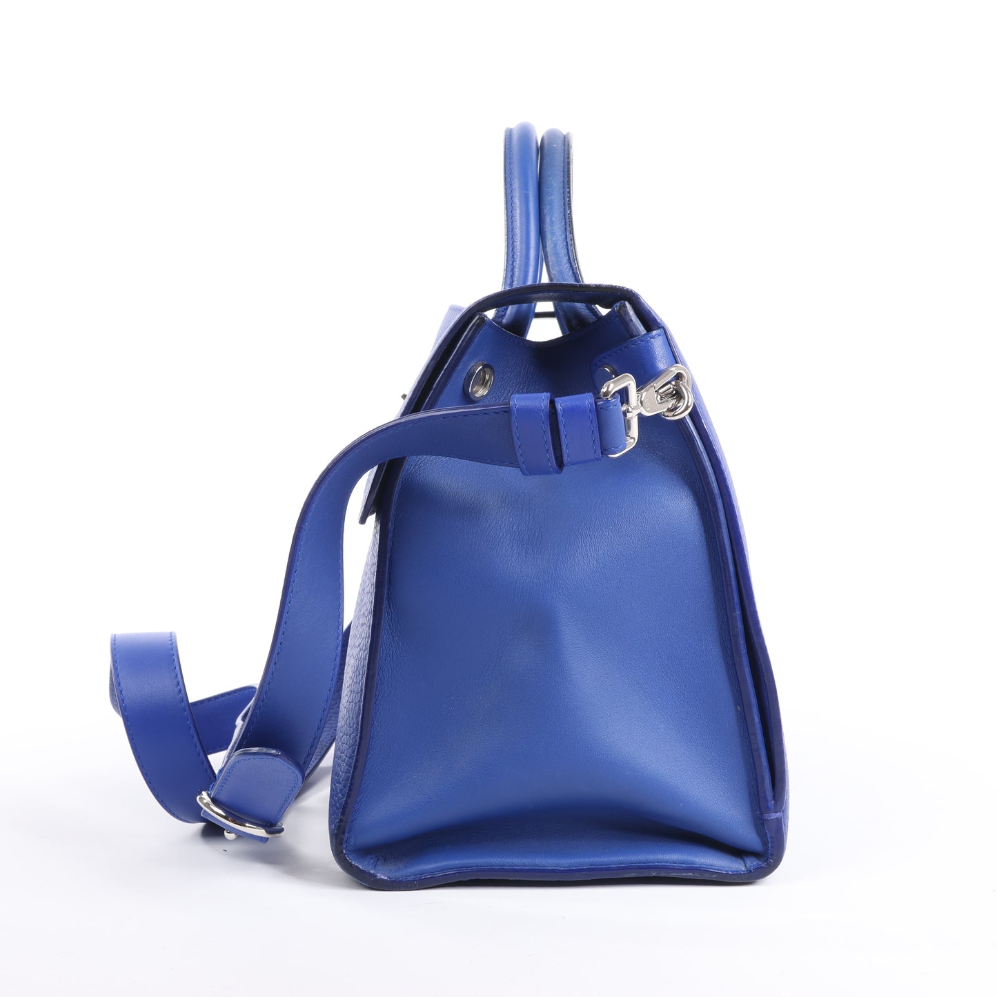 Christian Dior Diorever Medium Leather 2Way Handbag in Blue