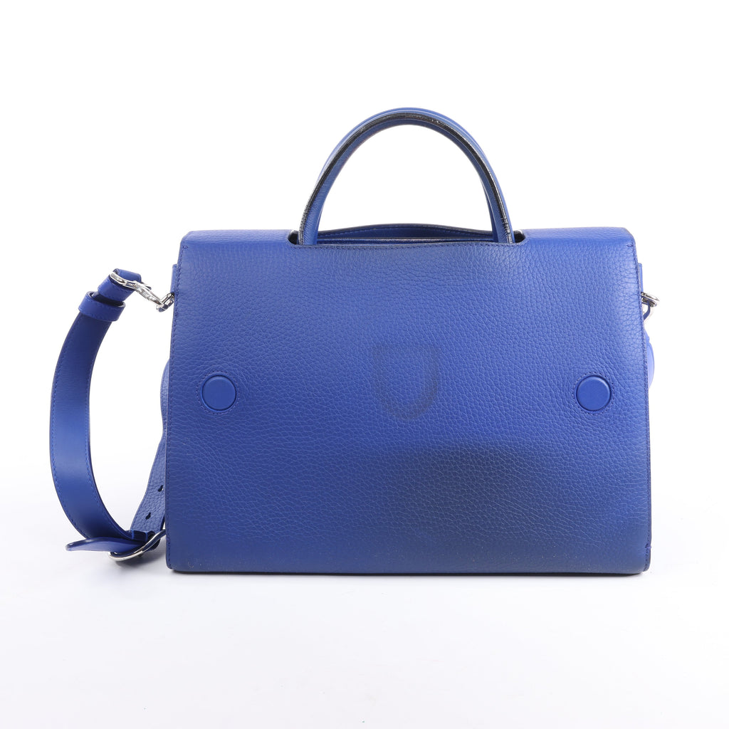 Dior Diorever Medium Leather 2Way Handbag in Blue