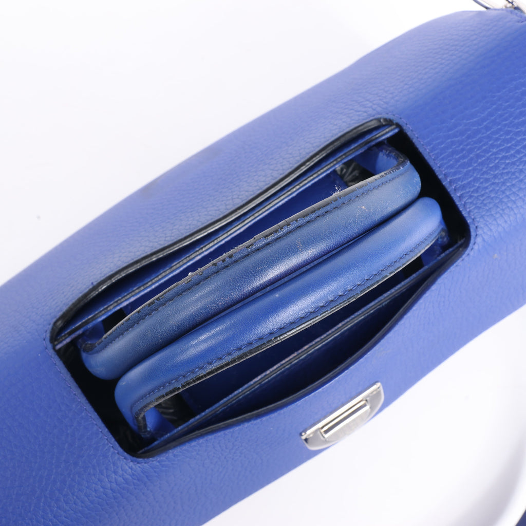 Dior Diorever Medium Leather 2Way Handbag in Blue