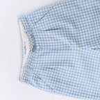 Christian Dior Houndstooth Cotton Belted Pants in Blue, Size FR 38