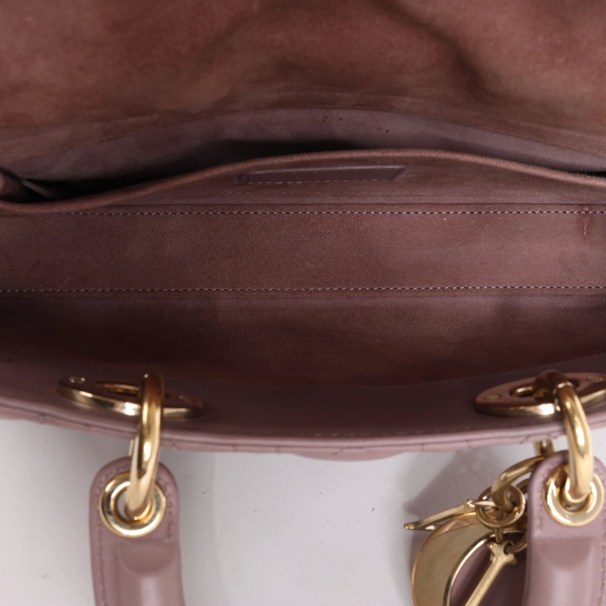 Dior Lady D-Joy Leather 2Way Handbag in Pink