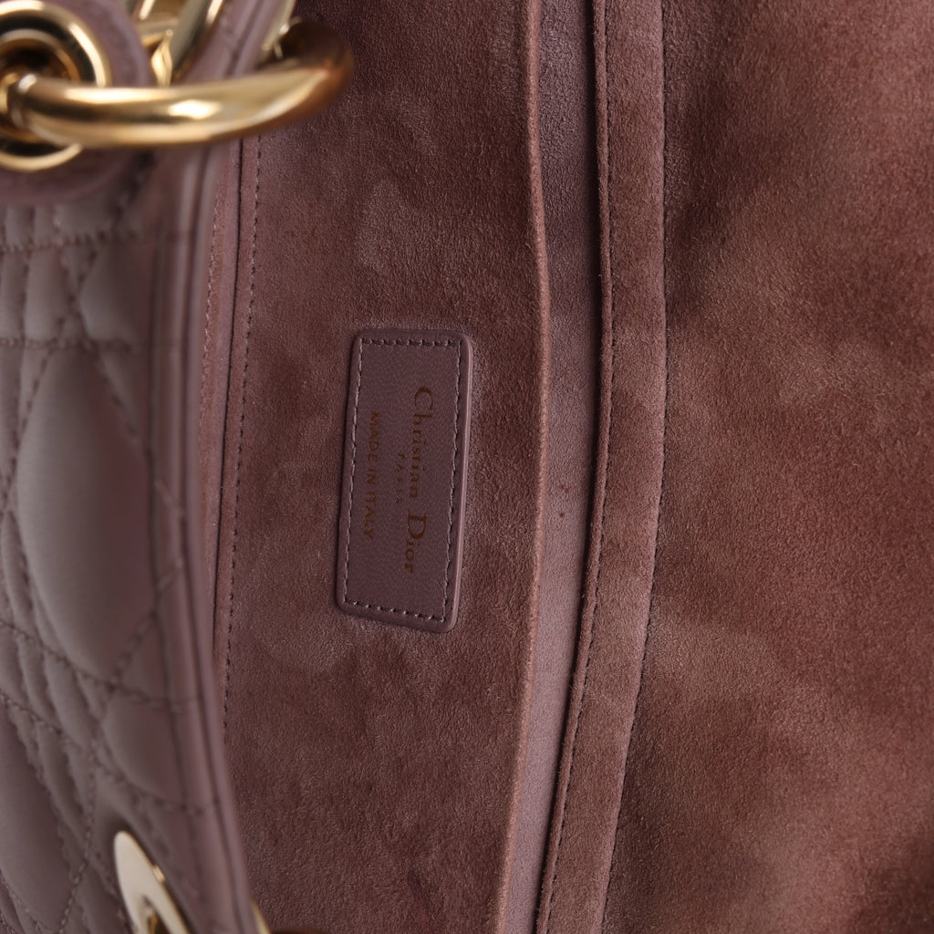 Dior Lady D-Joy Leather 2Way Handbag in Pink