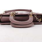 Dior Lady D-Joy Leather 2Way Handbag in Pink