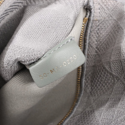 Dior Lady D-Lite Cannage Canvas Medium 2Way Handbag in Gray