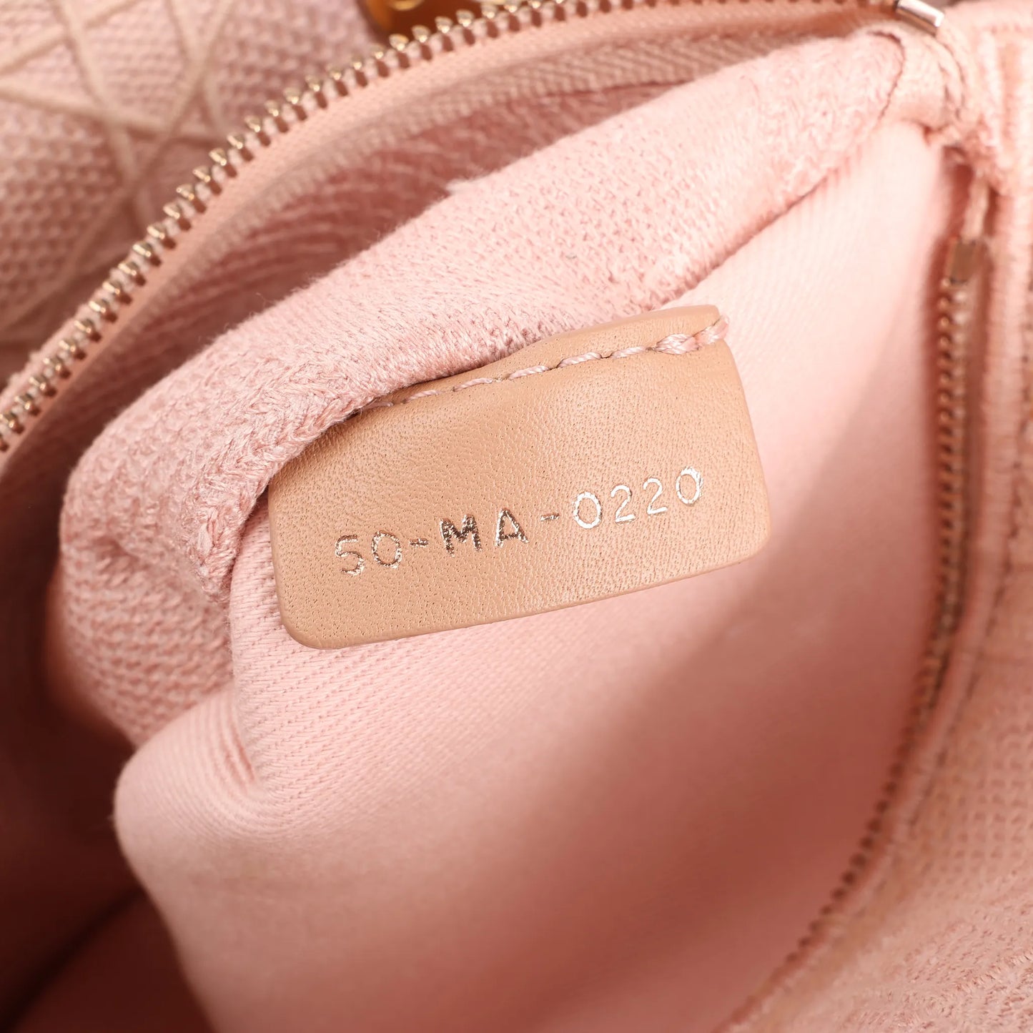 Dior Lady D-Lite Cannage Canvas Medium 2Way Handbag in Pink