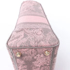 Dior Lady D-Lite Medium Toile Doo JUY Embroidery Canvas 2Way Handbag in Pink