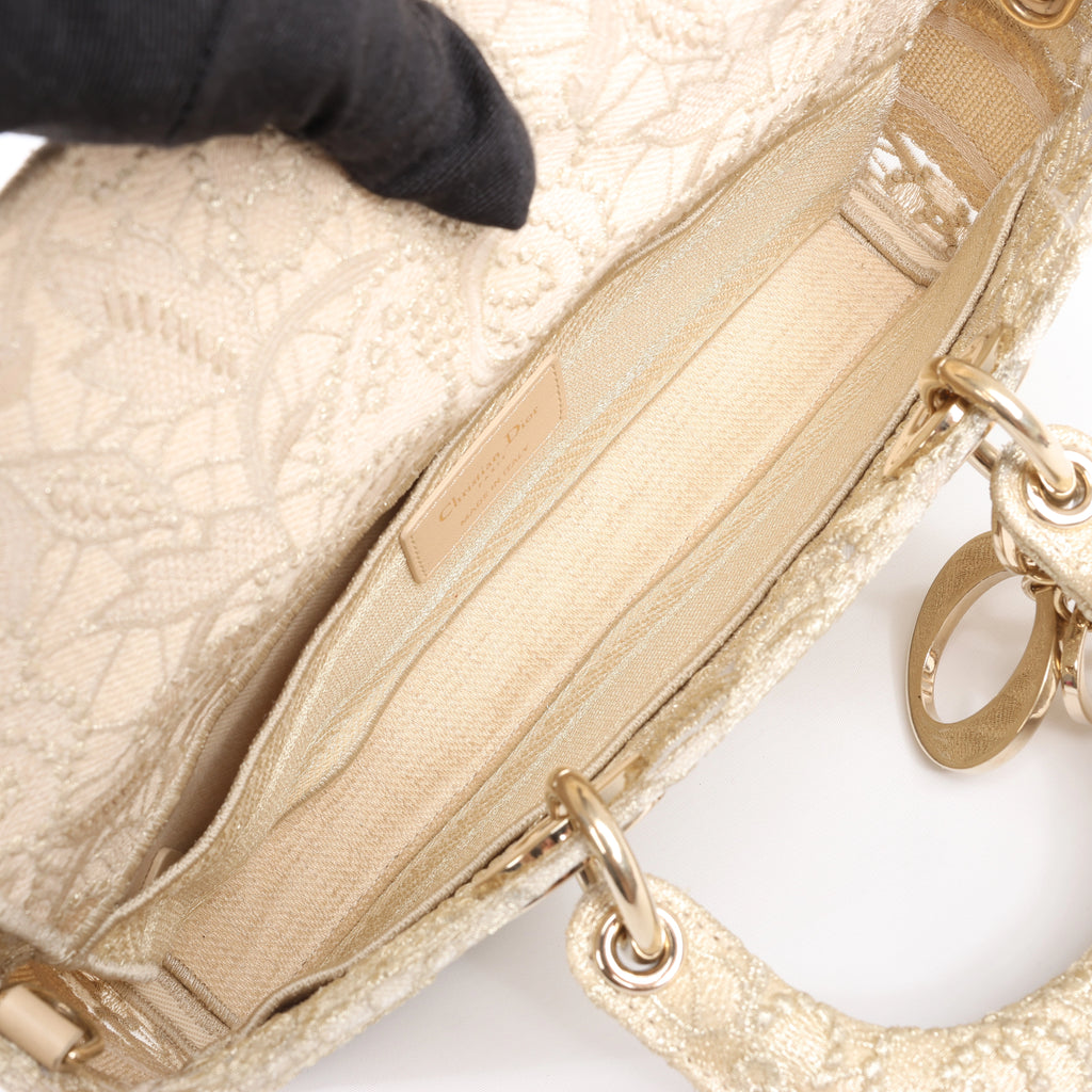 Bolso de Mano Dior Lady D-Joy Racing 2Way en Beige