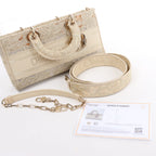 Bolso de Mano Dior Lady D-Joy Racing 2Way en Beige