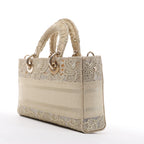 Bolso de Mano Dior Lady D-Joy Racing 2Way en Beige