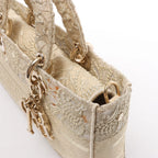 Bolso de Mano Dior Lady D-Joy Racing 2Way en Beige