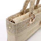 Bolso de Mano Dior Lady D-Joy Racing 2Way en Beige
