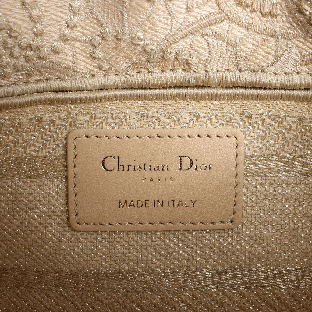 Dior Lady D-Joy Racing 2Way Handbag in Beige
