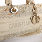 Dior Lady D-Joy Racing 2Way Handbag in Beige