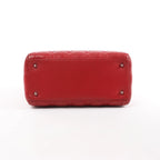 Dior Lady Dior Cannage Leather 2Way Handbag in Red